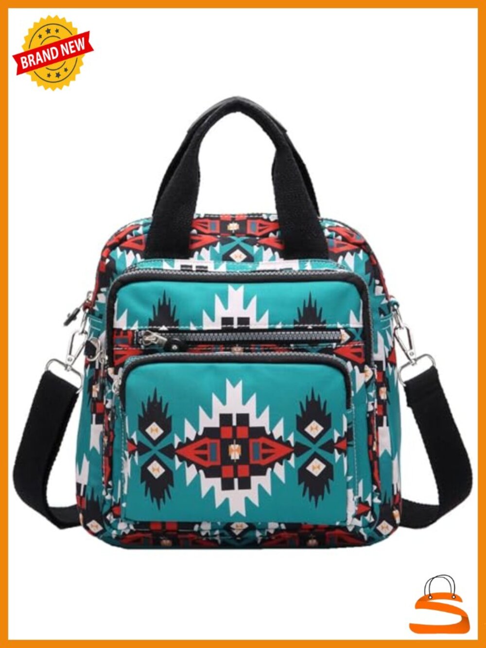 Convertible Mini Backpack Purse Canvas Boho Shoulder Bag